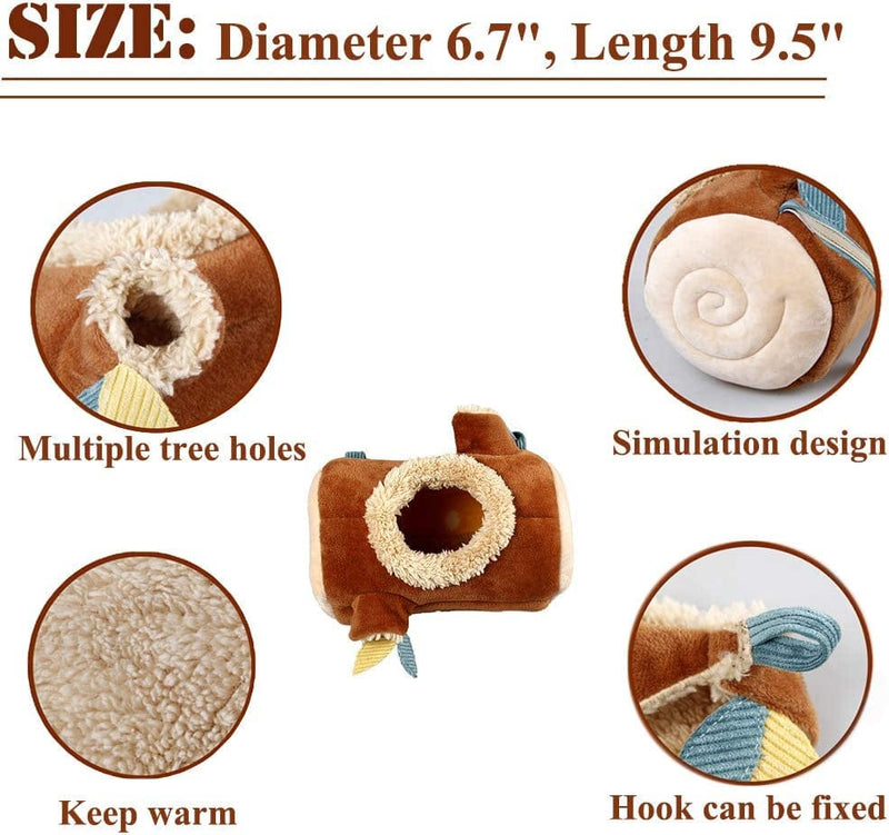 SEIS 5 Pcs Forest Sugar Glider Hanging Cage Accessories Set Leaf Wood Design Small Animal Hammock Channel Ropeway Nest Tree Stump for Hamster Guinea Pig Rat Gerbil Squirrel Birds Parrot (5 PCS) Animals & Pet Supplies > Pet Supplies > Bird Supplies > Bird Cages & Stands Yu-Xiang   