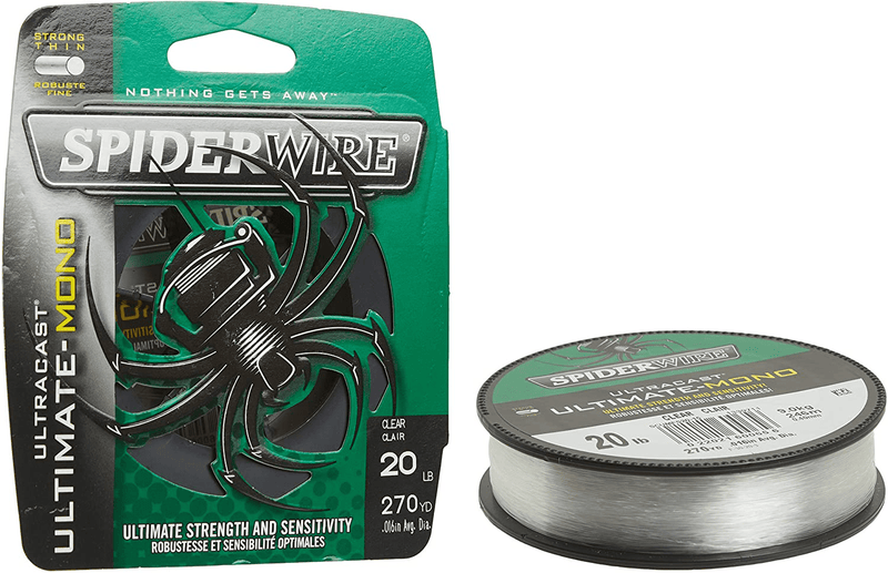 SpiderWire Ultracast Ultimate Monofilament Fishing Line Sporting Goods > Outdoor Recreation > Fishing > Fishing Lines & Leaders Spiderwire Clear 20 Pounds 270 Yards