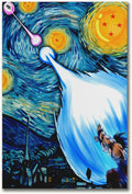 Starry Night Theme Wall Poster Dragonball Z Starry Night Print Poster 16" X 24" Bedroom Living, Unframed Home & Garden > Decor > Artwork > Posters, Prints, & Visual Artwork STTYE No Framed 16 x 24 inch 