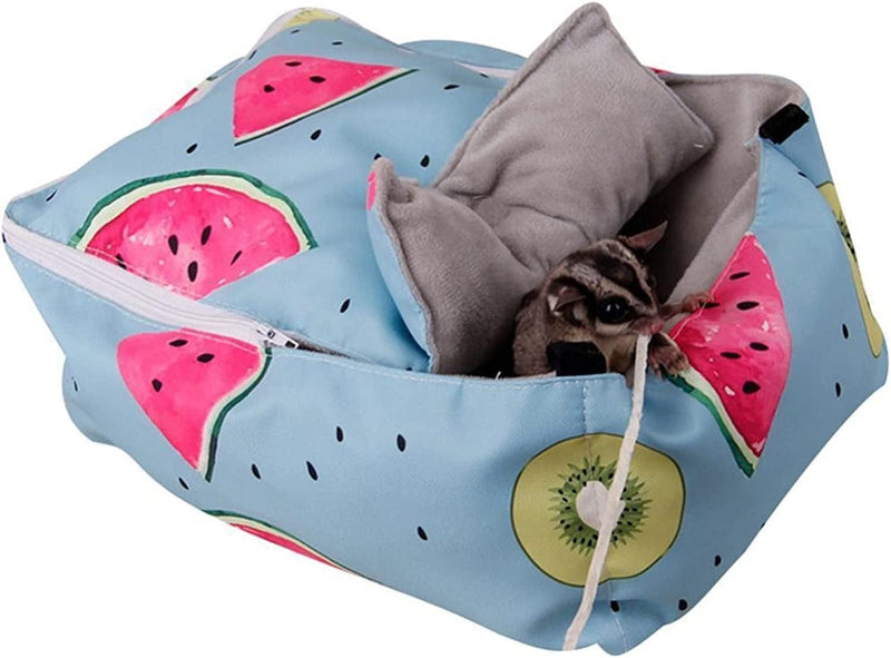 STRTT Cute Pet Nest Hamster Bed Pet Squirrel Guinea Pig Winter Warm Nest Pet Hanging Bed Cave Cage House Nest Pet Products Accessories ( Color : Blue ) Animals & Pet Supplies > Pet Supplies > Bird Supplies > Bird Cages & Stands STRTT   