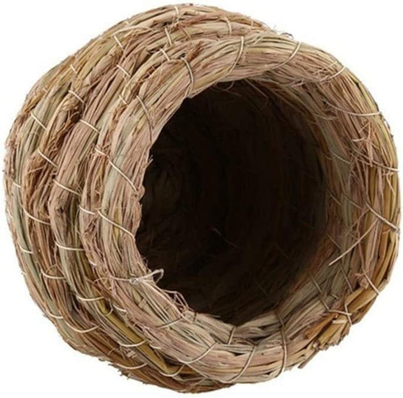 SUODAO Bird Nest,Parrot Handmade Cages Accessories Parrot Pet Bedroom Bird House Straw Nest Straw Cage Breeding Cave Animals & Pet Supplies > Pet Supplies > Bird Supplies > Bird Cages & Stands SUODAO   