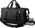 Suruid Sports Gym Bag for Women and Men Travel Duffel Bag Overnight Shoulder Bag Weekender Carry on Workout Bag Sports Tote Bag Lightweight with Shoes Compartment & Wet Pocket ((Bluish Gray)) Home & Garden > Household Supplies > Storage & Organization Suruid Black  