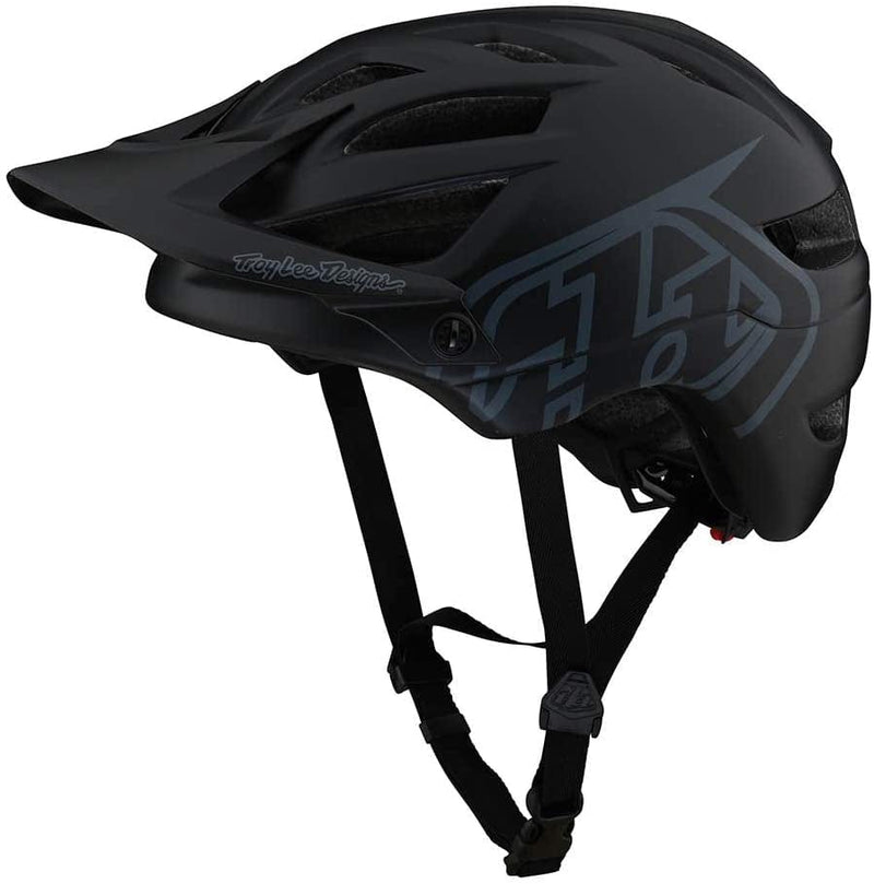 Troy Lee Designs A1 Half Face Mountain Bike Helmet -Ventilated Lightweight EPS Enduro BMX Gravel MTB Bicycle Cycling Accessories - Adult Men & Women Sporting Goods > Outdoor Recreation > Cycling > Cycling Apparel & Accessories > Bicycle Helmets Troy Lee Designs Black Small 