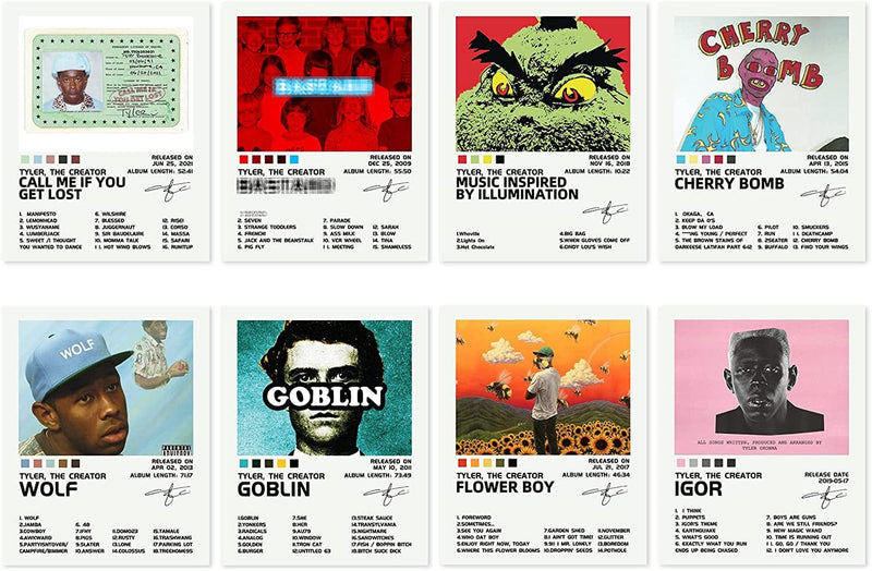 Viscous Kanye West Album Cover Signed Limited Poster Set 9 Pieces 8X10 Inch Frameless Canvas Printed Rapper Music Poster Wall Art Room Aesthetics Perfect for Teen & Girls Dorm Decor… Home & Garden > Decor > Artwork > Posters, Prints, & Visual Artwork Viscous multicolor2  