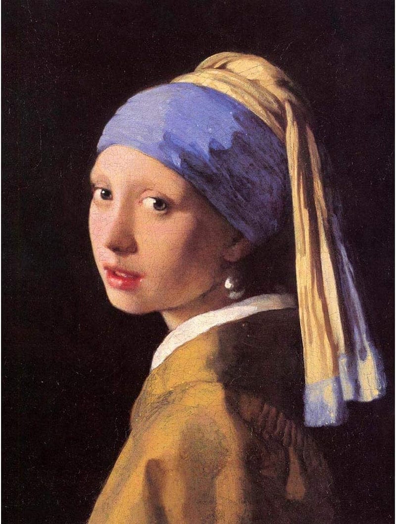 Wee Blue Coo Johannes Vermeer Girl with Pearl Earring Old Master Painting Art Print Poster Wall Decor 12X16 Inch Home & Garden > Decor > Artwork > Posters, Prints, & Visual Artwork Wee Blue Coo Unframed Paper  