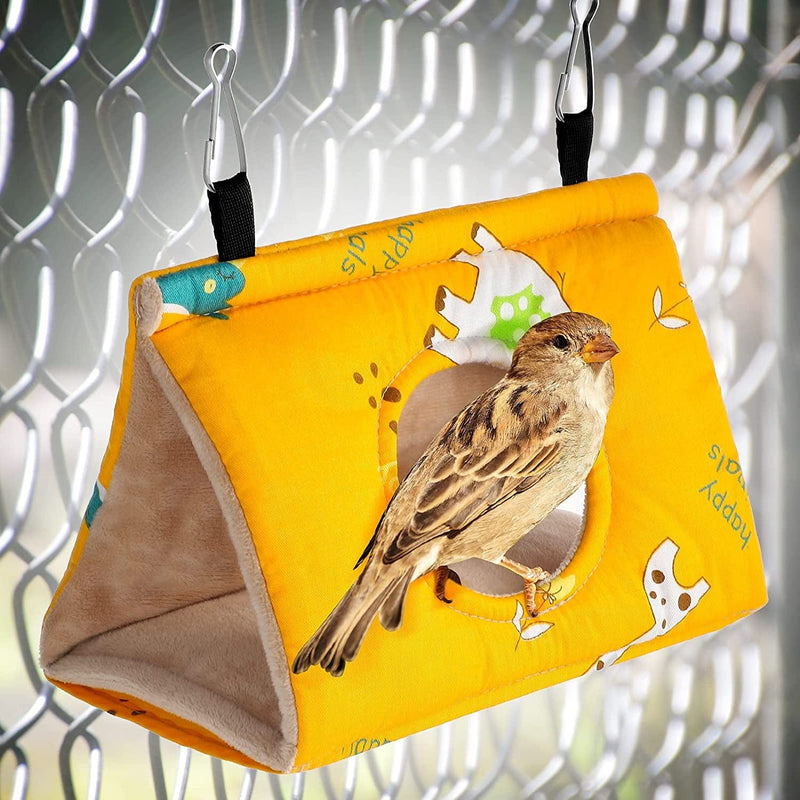 Weewooday 2 Pieces Winter Warm Bird Bed Bird Hut Cage Bird Hammock for Conures Parrot Cockatiels Lovebird Canary Finch Parakeet Cave Hanging Tent Sleeping Bird Nest Snuggle House Accessories Animals & Pet Supplies > Pet Supplies > Bird Supplies > Bird Cages & Stands Weewooday   