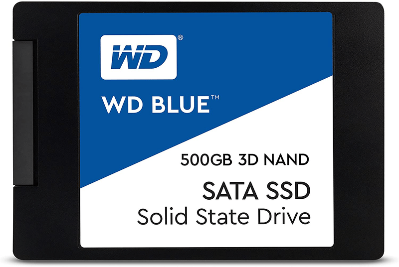 Western Digital 500GB WD Blue 3D NAND Internal PC SSD - SATA III 6 Gb/s, 2.5"/7mm, Up to 560 MB/s - WDS500G2B0A Electronics > Electronics Accessories > Computer Components > Storage Devices Western Digital 500GB  