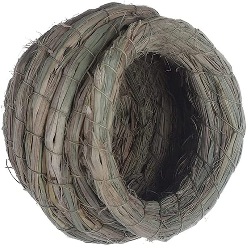 XXSLY Creative Birdcage Bird Nest Birdhouse Grass Handwoven Bird Nest Coconut Shell House Resting Breeding Place for Parrots Natural Bird Cage Bird Cage Accessories (Color : White,Transparent,Brown) Animals & Pet Supplies > Pet Supplies > Bird Supplies > Bird Cages & Stands XXSLY Extra large  