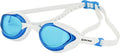 New Wave Swim Goggles with Protective Storage Case - anti Fog Lenses, Four Nose Bridges for Triathlon & Open Water Swimming Sporting Goods > Outdoor Recreation > Boating & Water Sports > Swimming > Swim Goggles & Masks New Wave Swim Buoy Blue Ice = Blue Lens in White Frame  