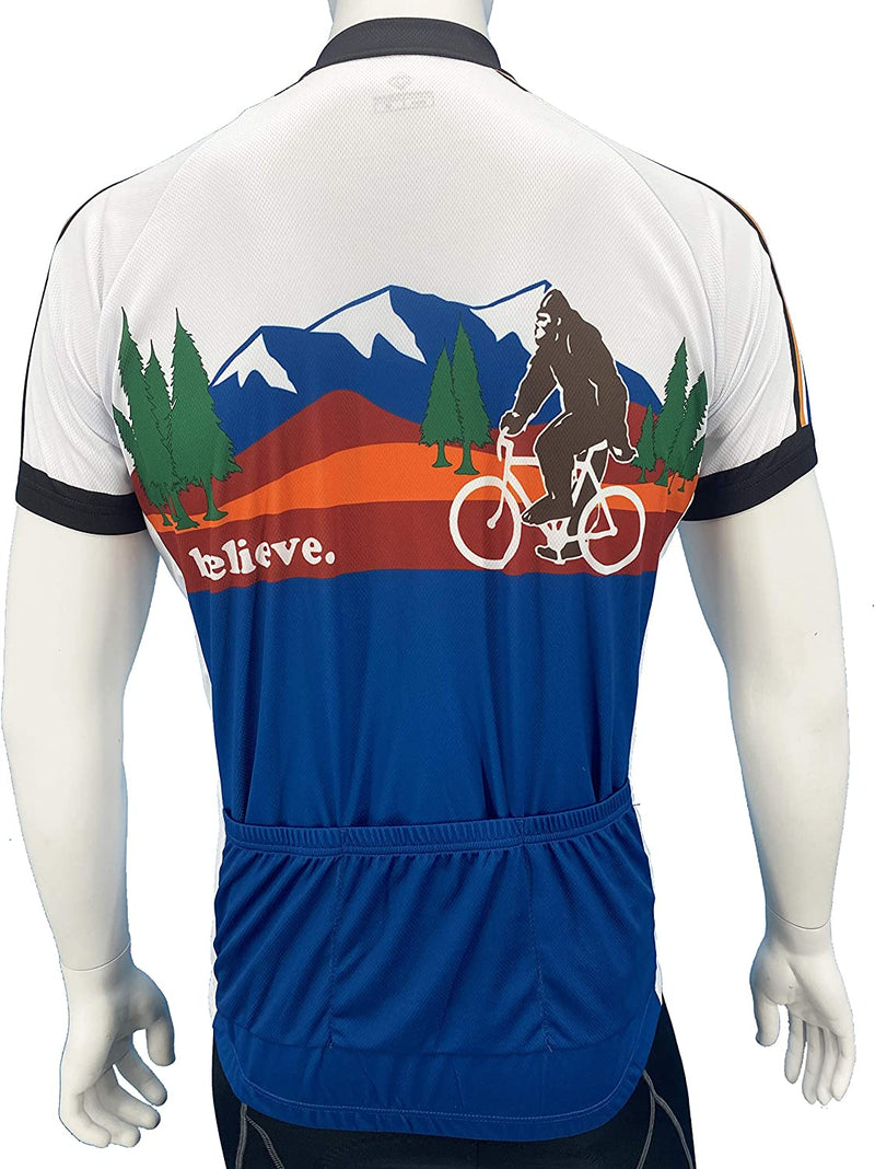 Peak 1 Sports Bigfoot Men'S Cycling Short Sleeve Bike Jersey Sporting Goods > Outdoor Recreation > Cycling > Cycling Apparel & Accessories Peak 1 Sports   