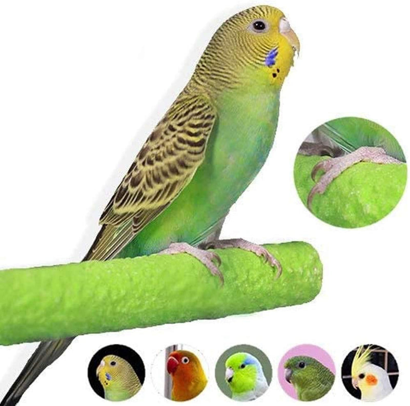 7 Pack Bird Cage Perch, Parrot Stand Wood Paw Grinding Stick for Conures Budgies Parakeet Cockatiel Conure