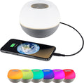 Enbrighten Color-Changing LED Lamp, Modern Night Light, Dimmable White & Vibrant RGB, Touch Sensor On/Off, Compact, Ideal for Bedside, Office, Dorm, Kid'S Room, Cobalt, 49534, Blue Home & Garden > Lighting > Night Lights & Ambient Lighting Enbrighten Charcoal, USB-Charging Port  