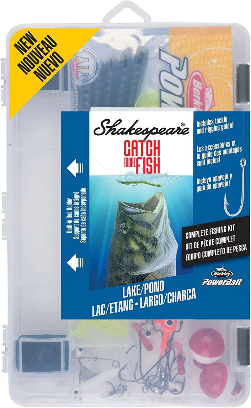 Shakespeare Catch More Fish Fishing Tackle Kit Sporting Goods > Outdoor Recreation > Fishing > Fishing Tackle Pure Fishing Rods & Combos Lake/Pond  