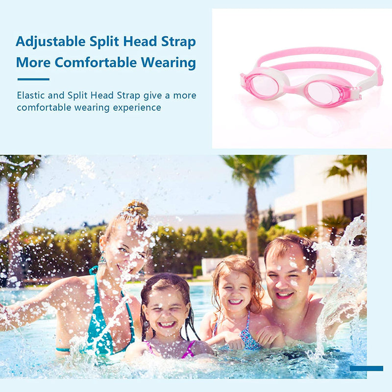 Romoc 2/4 Pack Kids Swimming Goggles,No Leaking,Anti Fog,Uv Protection Swim Glasses Water Goggles Sporting Goods > Outdoor Recreation > Boating & Water Sports > Swimming > Swim Goggles & Masks Romoc   