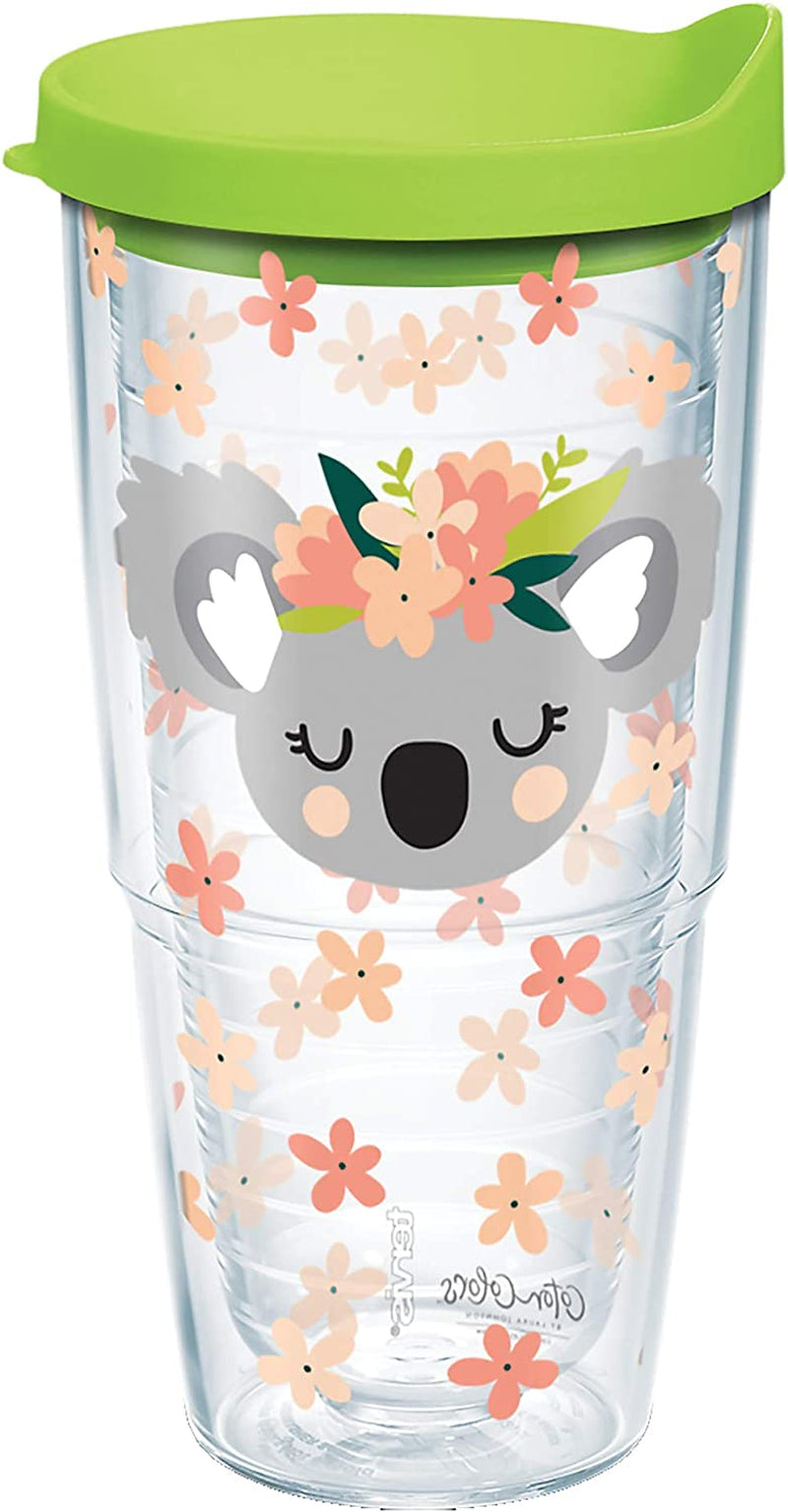 Tervis Coton Colors - Love Stripes Insulated Tumbler with Wrap and Red Lid, 16Oz, Clear Home & Garden > Kitchen & Dining > Tableware > Drinkware Tervis Koala 24oz 