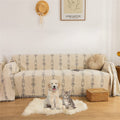 ROOMLIFE Smog Blue Sofa Covers Soft Chenille Sofa Slipcover Sectional Couch Covers for 3 Cushion Couch,Recliner Chair-Comfy Couch Cover for Dogs Universal Sofa Cover Furniture Protector, 71"X134" Home & Garden > Decor > Chair & Sofa Cushions ROOMLIFE Patternt3 X-Large 