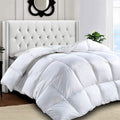 Lux Decor Collection King Comforter - Quilted Duvet Insert with Corner Tabs - Box Stitched down Alternative Comforter - All Season Duvet Insert (King, Navy) Home & Garden > Linens & Bedding > Bedding > Quilts & Comforters Lux Decor Collection White King 