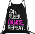 Dance Drawstring Backpack Fashion Travel Sport Gym Bags for Youth Girls Boys One Size
