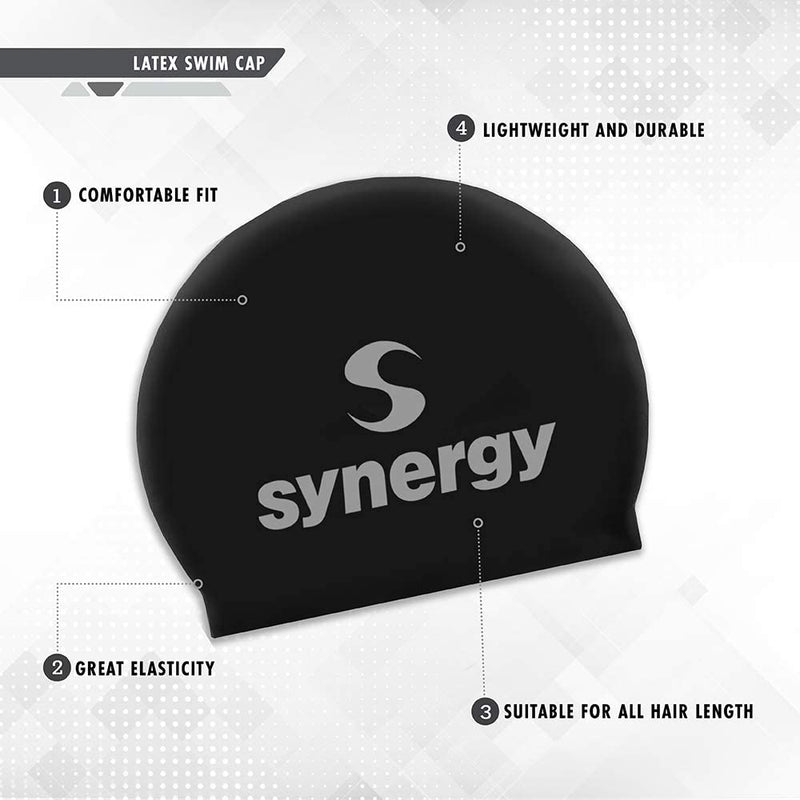 Synergy Latex Swim Caps Combo Pack Sporting Goods > Outdoor Recreation > Boating & Water Sports > Swimming > Swim Caps Synergy   