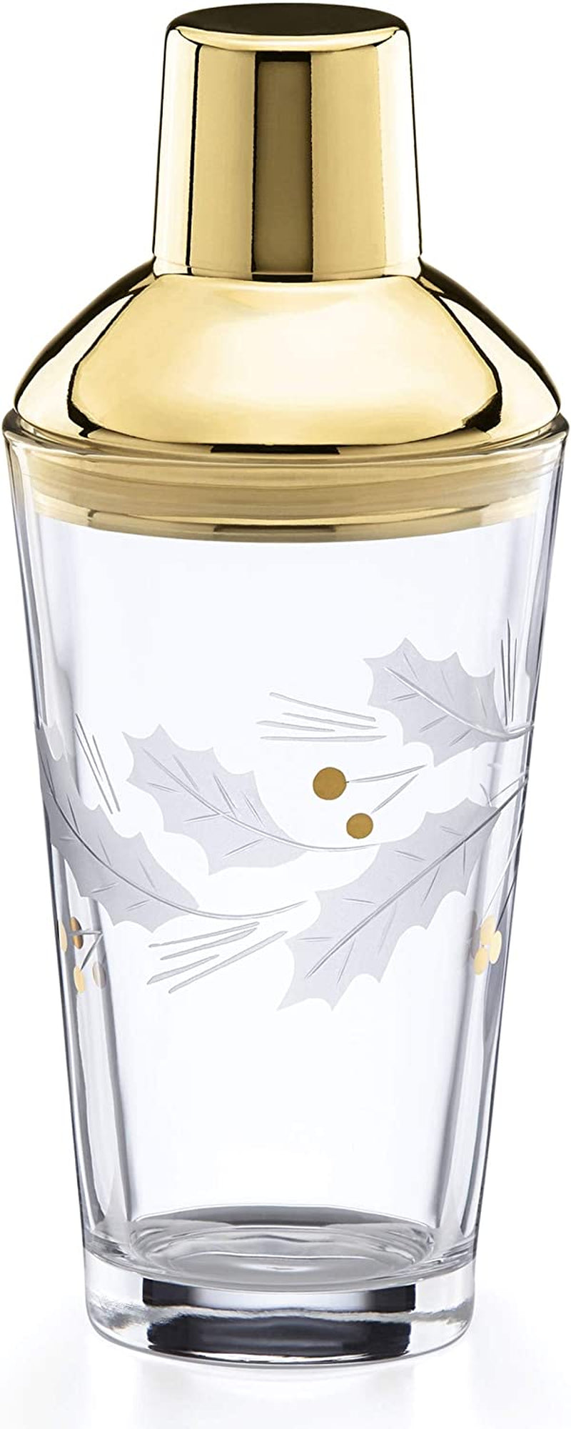 Lenox Holiday Gold Double Old Fashioned 4-Piece Glass Set Clear, 2.50 LB Home & Garden > Kitchen & Dining > Tableware > Drinkware Lenox Cocktail Shaker  