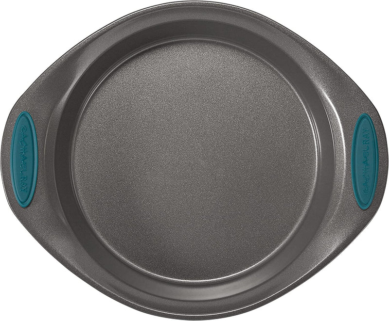 Rachael Ray Nonstick Bakeware Set with Grips Includes Nonstick Bread Pan, Baking Pans, Cookie Sheet, Baking Sheet and Cake Pans - 10 Piece, Gray with Marine Blue Grips Home & Garden > Kitchen & Dining > Cookware & Bakeware Meyer Corporation   