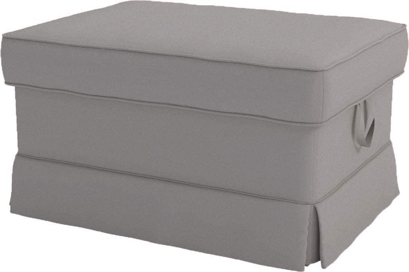 Custom Slipcover Replacement Cotton Ektorp Loveseat Cover Replacement Is Made Compatible for IKEA Ektorp Loveseat Sofa Slipcover(Coffee Loveseat) Home & Garden > Decor > Chair & Sofa Cushions Custom Slipcover Replacement Light Gray Ottoman  