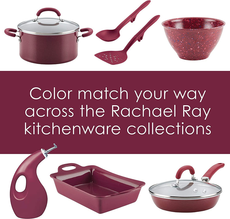 Rachael Ray Accessories Kitchen Pantryware Multi Purpose/Salad Serveware/Melamine Garbage Bowl, Burgundy Red Home & Garden > Kitchen & Dining > Cookware & Bakeware Rachael Ray   