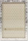 Lawrence Frames 712346 4X6 Gold Metal Linen Pattern Picture Frame Home & Garden > Decor > Picture Frames Lawrence Frames Silver 4x6 