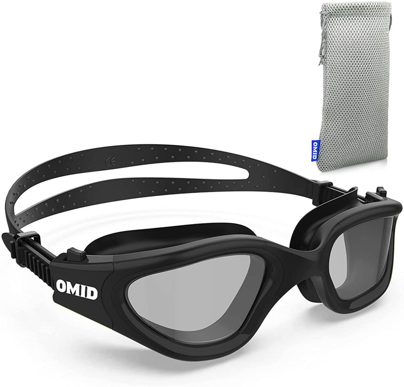 Swim Goggles, OMID Comfortable Polarized Anti-Fog Swimming Goggles for Adult Sporting Goods > Outdoor Recreation > Boating & Water Sports > Swimming > Swim Goggles & Masks OMID F1-bright Polarized Smoke - All Black Frame  