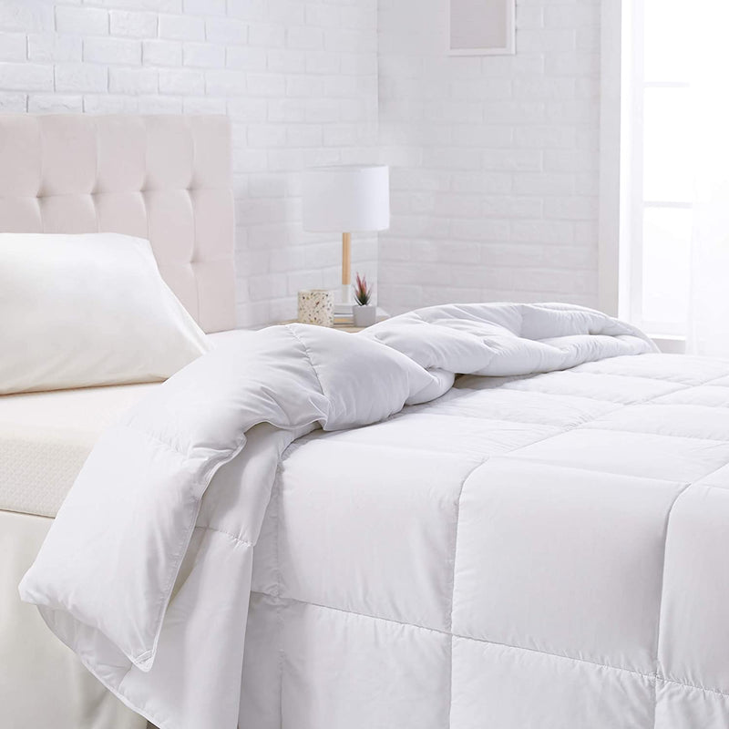 down Alternative Bedding Comforter Duvet Insert - Full / Queen, White, All-Season