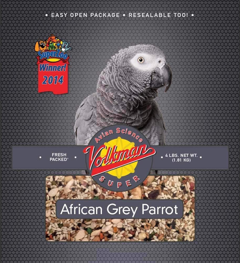 Volkman Avian Science Super African Grey Parrots Bird Food for 4 Lb- 2Pack Animals & Pet Supplies > Pet Supplies > Bird Supplies > Bird Food Volkman   