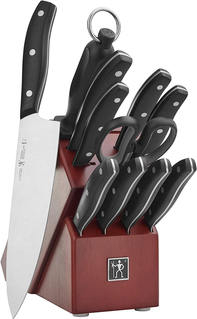 Henckels Definition 12-Pc Knife Block Set - Cherry Wood Home & Garden > Kitchen & Dining > Kitchen Tools & Utensils > Kitchen Knives HENCKELS 12 pc Cherrywood  