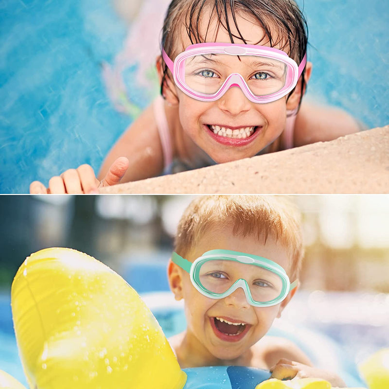 Fulllove Kids Swim Goggles, 2 Pack Swimming Goggles for Child from 4 to 15 Years Old, Clear Vision Swim Glasses Sporting Goods > Outdoor Recreation > Boating & Water Sports > Swimming > Swim Goggles & Masks Fulllove   