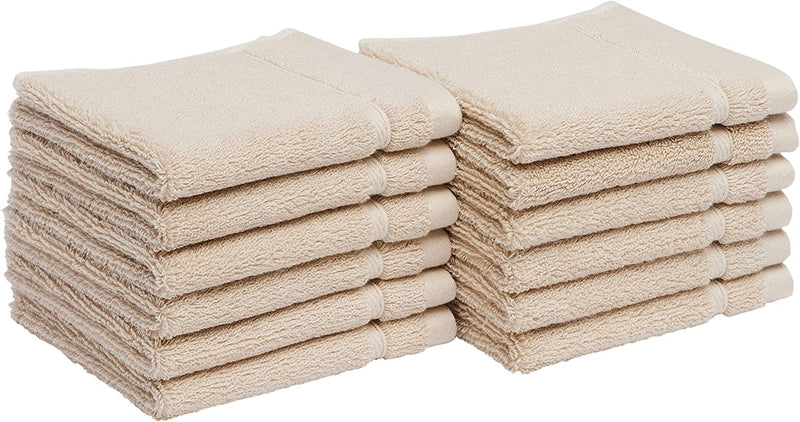 Cotton Bath Towels, Made with 30% Recycled Cotton Content - 2-Pack, White Home & Garden > Linens & Bedding > Towels KOL DEALS Blush Washcloths 