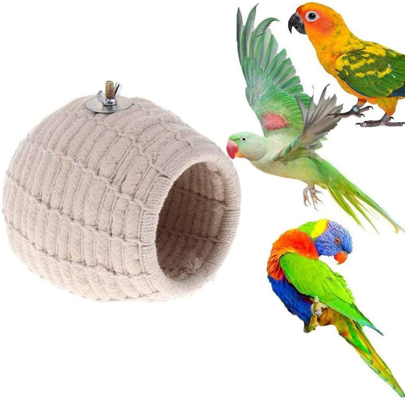 HEDENN Rope Weave Bird Breeding Nest Bed House Toy for Budgie Parakeet Parrot Cage Perch Hatching Nesting Box Animals & Pet Supplies > Pet Supplies > Bird Supplies HEDENN   