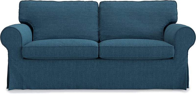 MASTERS of COVERS Replace Sofa Cover for Ektorp Sleeper, Ektorp Sofa Bed Slipcover-Navy Blue Home & Garden > Decor > Chair & Sofa Cushions MASTERS OF COVERS   