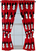 Marvel Avengers Blue Circle Microfiber Curtain Panel Pair with Tiebacks Set, 84 Inches Wide (42 Inches/Panel) 63 Inches Long Home & Garden > Decor > Window Treatments > Curtains & Drapes Jay Franco and Sons, Inc. Red - Mickey Mouse 63 Inch 