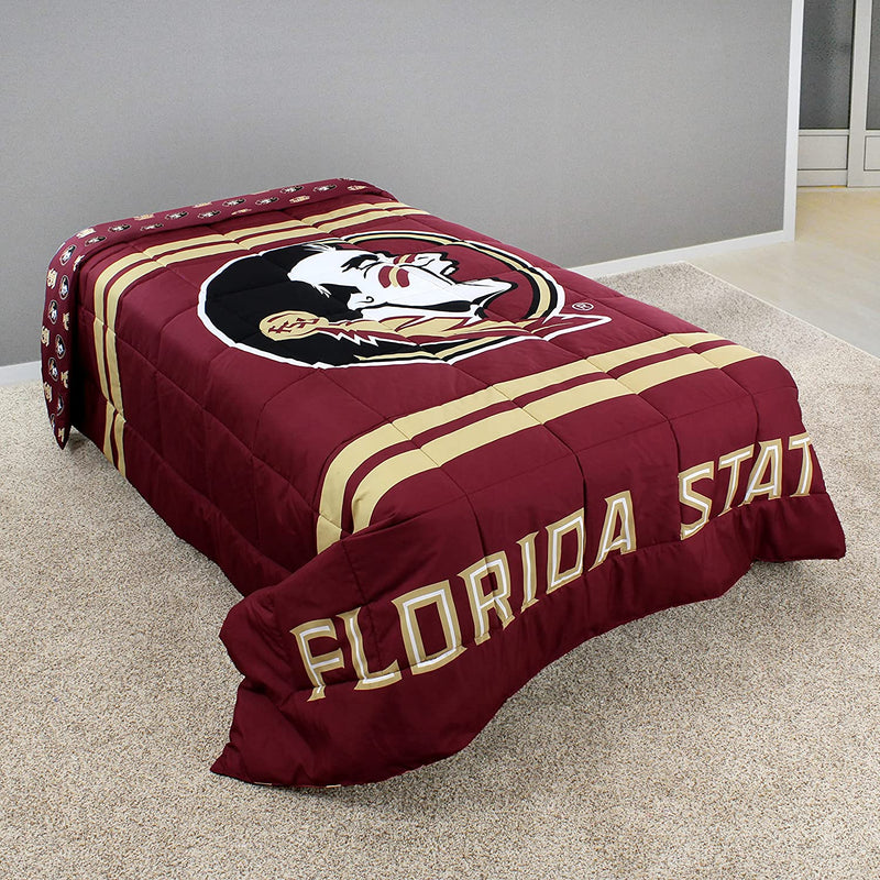 College Covers Everything Comfy Georgia Bulldogs Reversible Big Logo Soft and Colorful Comforter, Twin Home & Garden > Linens & Bedding > Bedding > Quilts & Comforters College Covers Florida State Seminoles Queen 