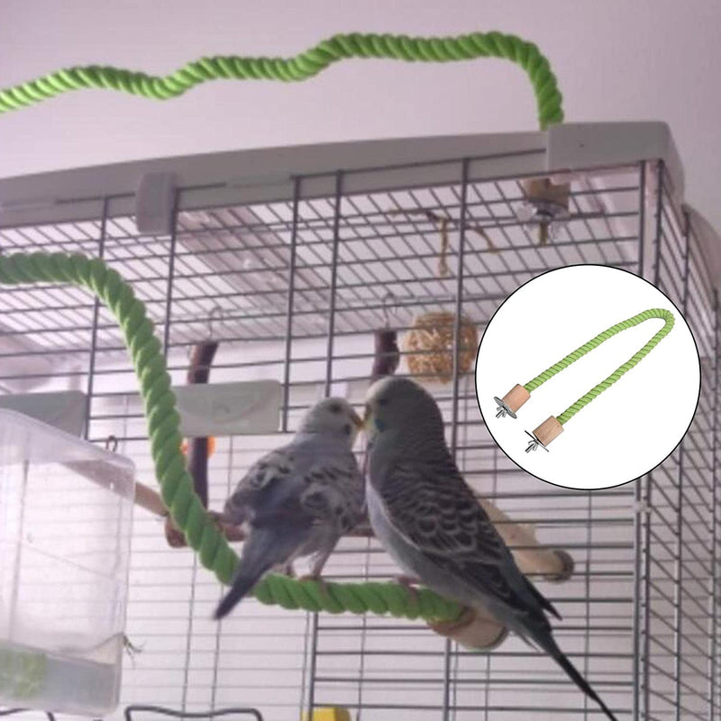 PETSOLA Stable Bird Rope Perch Parrot Training Branch Resting Perches Playing Durable Cage Exercise Standing for Conures Cockatiel Finch Parakeet, 30Cm Animals & Pet Supplies > Pet Supplies > Bird Supplies PETSOLA   