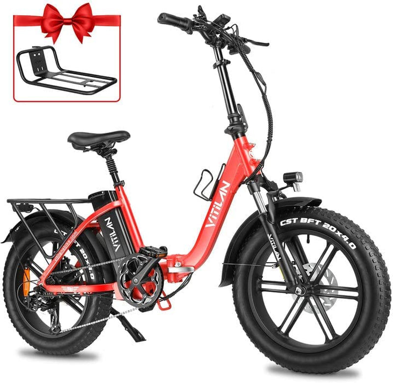 VITILAN U7 Electric Bike for Adults 750W Motor, Foldable 20" Fat Tire Step-Thru Ebike 48V 16AH Removable Lg Battery, Electric Bicycle with Hydraulic Brake and Dual Shock Absorber up to 28 MPH Speed… Sporting Goods > Outdoor Recreation > Cycling > Bicycles Hongtai Intelligent Technology (Guangzhou) Co. LTD Pink  