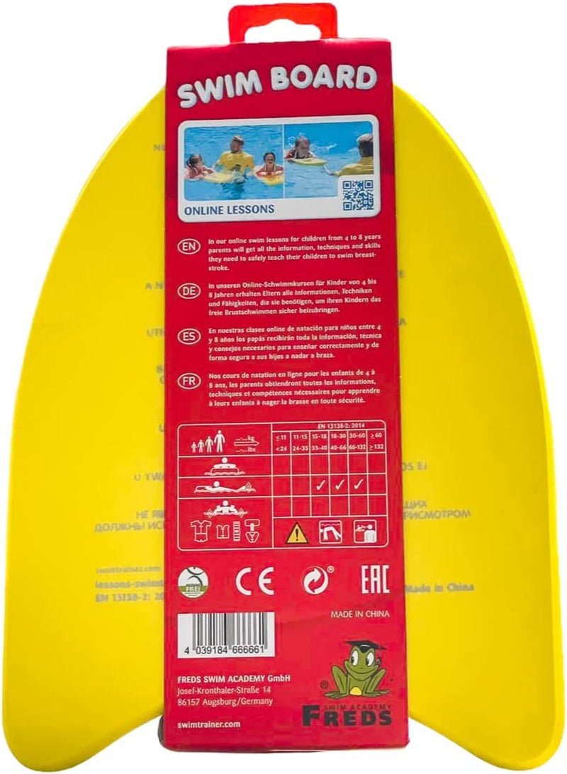 FREDS Swim Board, for Youth Children & Toddlers Swimming Aid - One Size Fits All - Pool Exercise Equipments for Beginning Swimmers Material - Lovely Designed Sporting Goods > Outdoor Recreation > Boating & Water Sports > Swimming SWIM ACADEMY FREDS   
