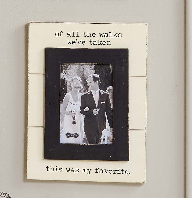 Mud Pie of All the Walks Wedding Picture Frame, 5 X 7