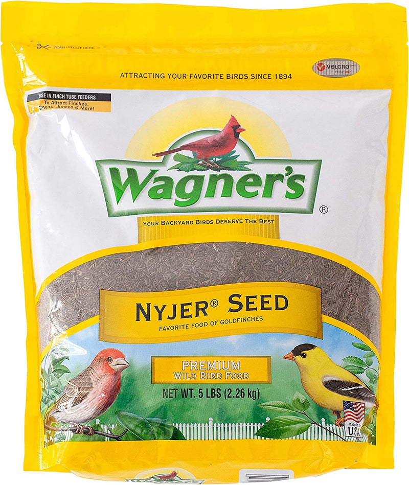Wagner'S 62053 Nyjer Seed Wild Bird Food, 20-Pound Bag Animals & Pet Supplies > Pet Supplies > Bird Supplies > Bird Food Wagner's Bird Food 5-Pound Bag 