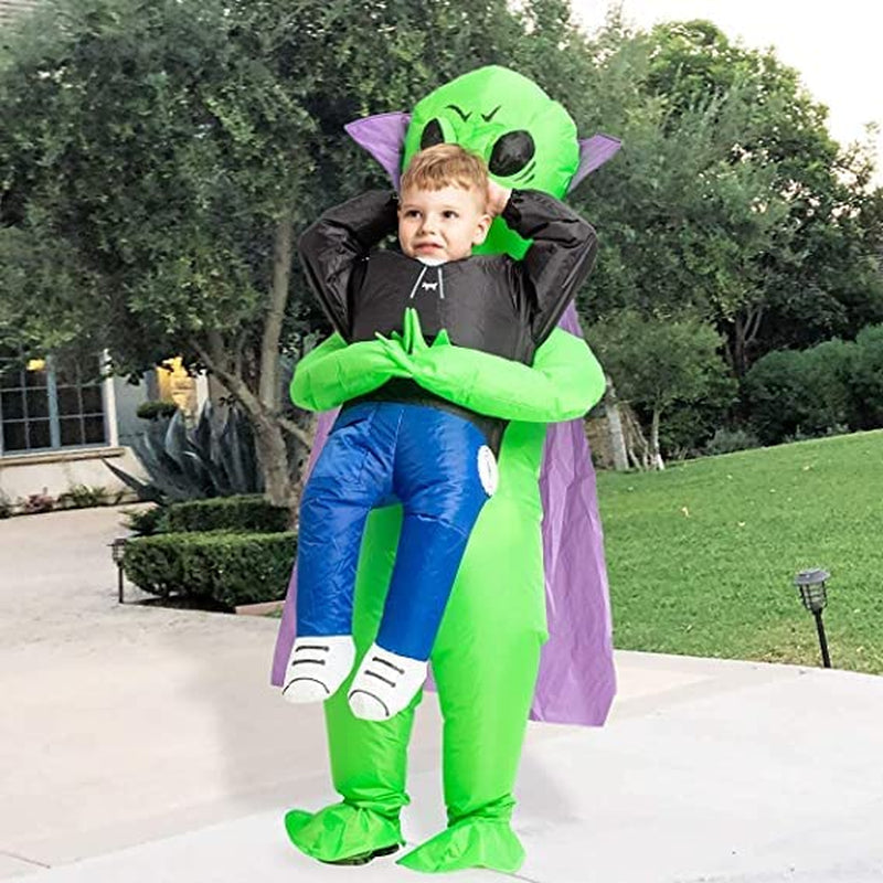 GOOSH Inflatable Alien Costume for Kids Halloween Costumes Boys Girls 48IN Funny Blow up Costume for Halloween Party Cosplay  GOOSH   