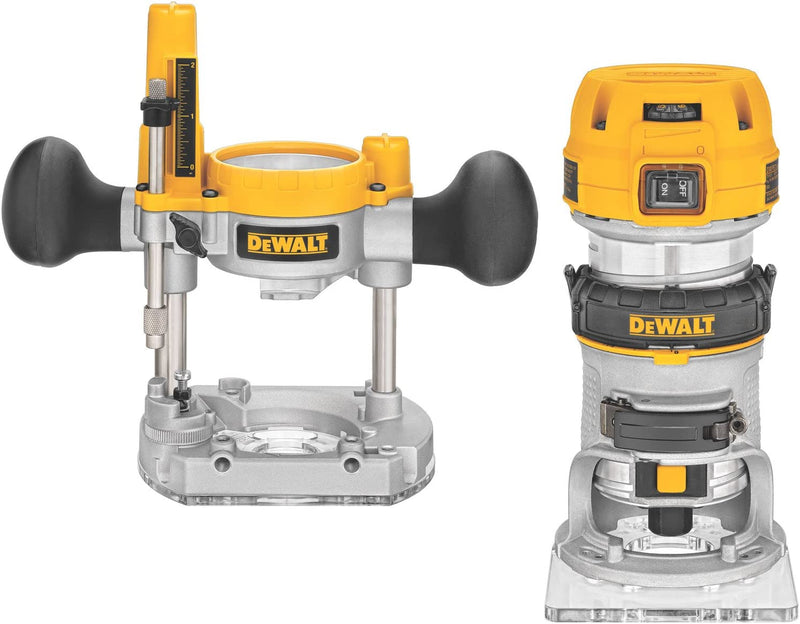 DEWALT Router Fixed/Plunge Base Kit, Variable Speed, 1.25-HP Max Torque (DWP611PK) Sporting Goods > Outdoor Recreation > Fishing > Fishing Rods DEWALT Compact router  