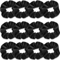 IVARYSS Scrunchies for Women, 12 Pcs Neutral Velvet Scrunchies for Hair, Classic Elastic Thick Scrunchy Hair Bands Ties, Soft Ropes Ponytail Holder Hair Accessories Sporting Goods > Outdoor Recreation > Winter Sports & Activities IVARYSS Black  