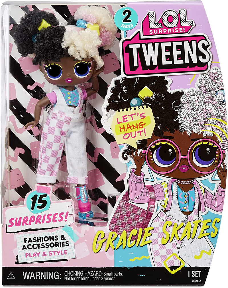 LOL Surprise Tweens Series 2 Fashion Doll Gracie Skates with 15 Surprises Including Pink Outfit and Accessories for Fashion Toy Girls Ages 3 and Up, 6 Inch Doll Sporting Goods > Outdoor Recreation > Winter Sports & Activities L.O.L. Surprise!   