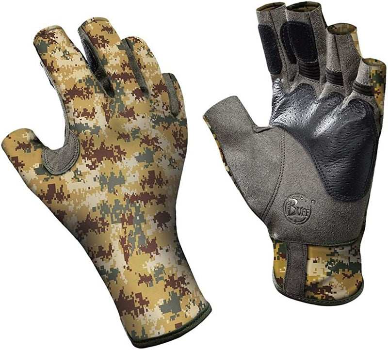 Buff Pro Series Angler II Gloves - S/M - Pixel Desert