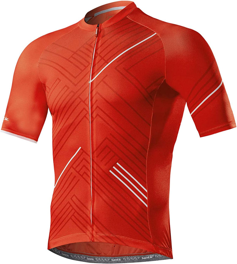 Santic Cycling Jersey Men'S Short Sleeve Tops Mountain Biking Shirts Bicycle Jacket with Pockets … Sporting Goods > Outdoor Recreation > Cycling > Cycling Apparel & Accessories Santic   