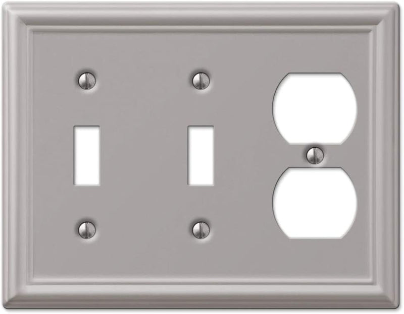 Amerelle 149DDB Chelsea Wallplate, 1 Duplex, Aged Bronze Sporting Goods > Outdoor Recreation > Fishing > Fishing Rods Amertac Brushed Nickel Double Toggle/Single Duplex 